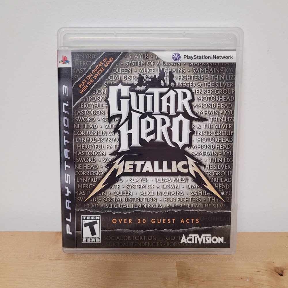 Guitar Hero Metallica PS3 N/A Black Music Rhythm Activision Game CIB Tested
